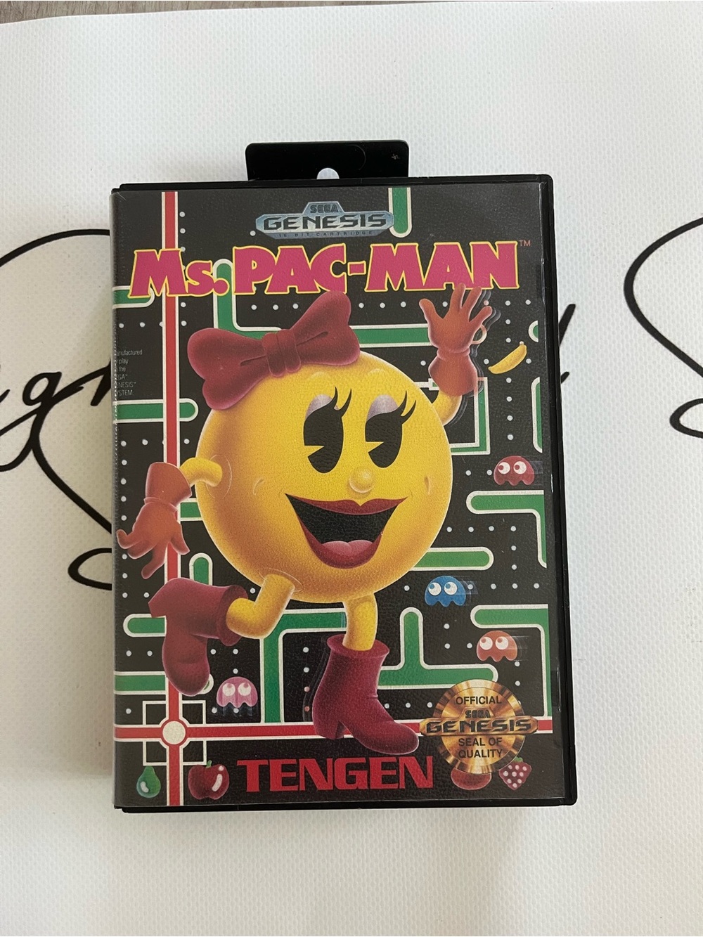 Ms. Pac-Man Sega Genesis Game Cartridge